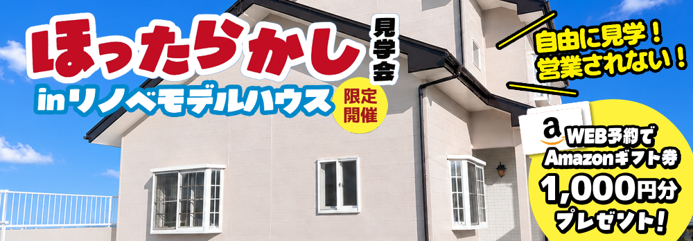 ほったらかしリノベモデルハウス見学会！